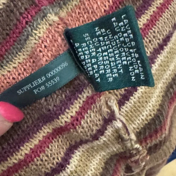 Ralph Lauren size M gorgeous stripped open front cardigan - Picture 8 of 8